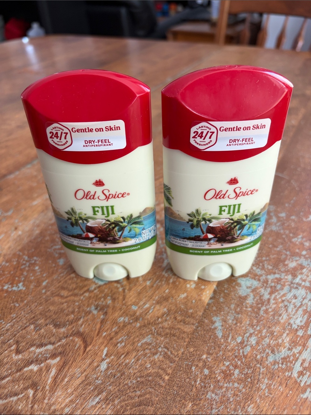 Old Spice Deodorant Fiji lot of 2 antiperspirant/deodorant NEW 2.6 oz